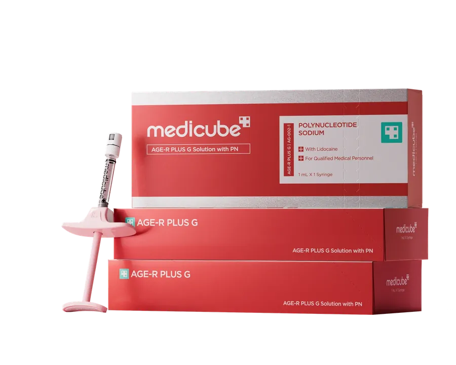 Estuches y jeringa de medicube AGE-R PLUS G Solution with PN