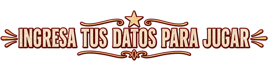 Ingresa tus datos para jugar