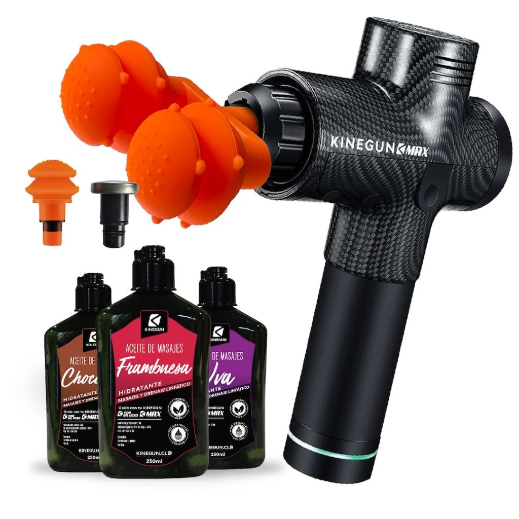 Kinegun MAX + 3 aceites de masajes
