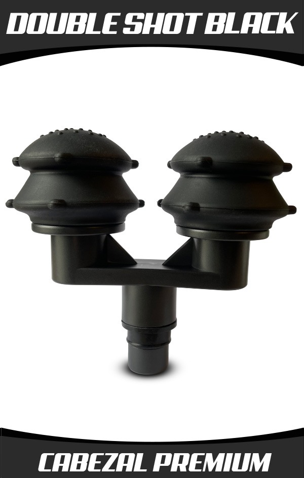 Cabezal Double Shot Black
